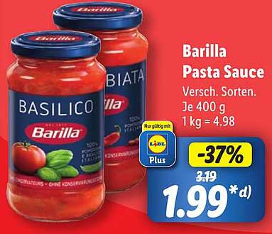 Barilla Pasta Sauce