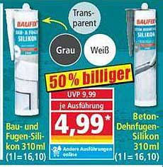 Bau- und Fugen-Silikon 310ml