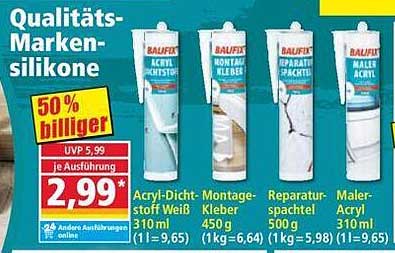 BAUFIX Acryl-Dichtstoff Weiß 310 ml