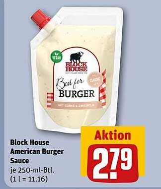 Block House American Burger Sauce