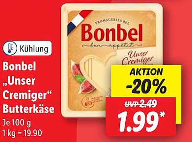 Bonbel „Unser Cremiger“ Butterkäse