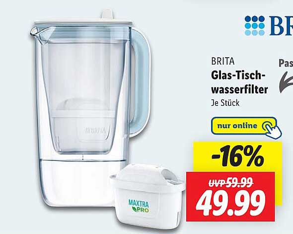 BRITA Glas-Tisch-wasserfilter