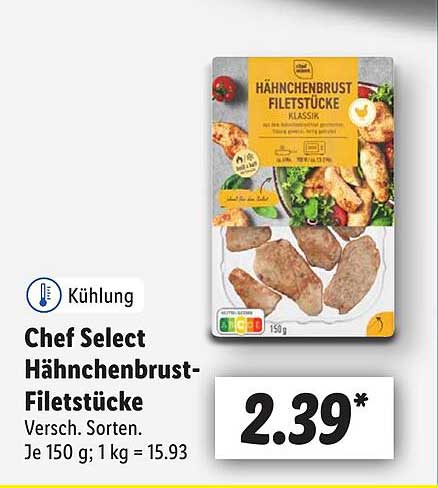 Chef Select Hähnchenbrust-Filetstücke