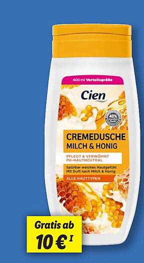 Cien Cremedusche Milch & Honig