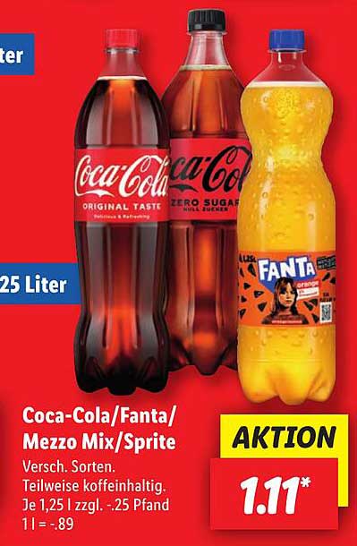 Coca-Cola/Fanta/Mezzo Mix/Sprite