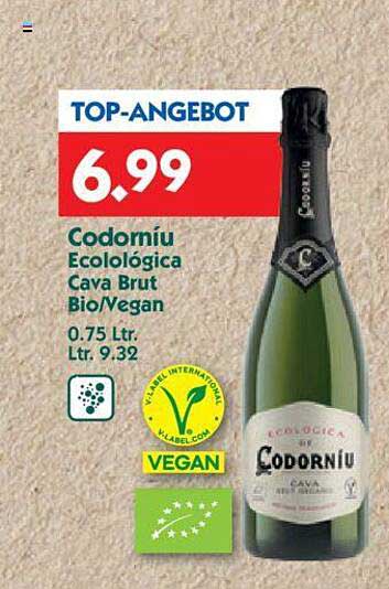 Codorníu Ecológica Cava Brut Bio/Vegan