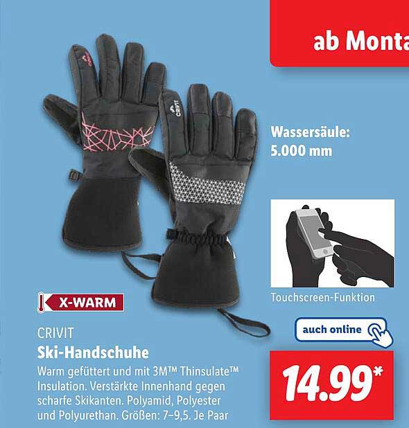 CRIVIT Ski-Handschuhe