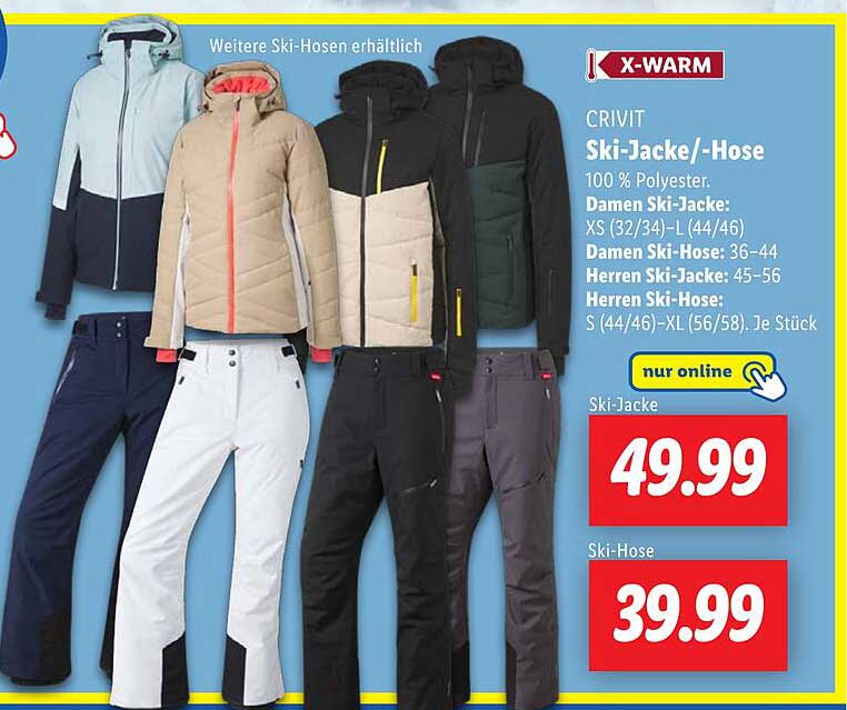 CRIVIT Ski-Jacke/-Hose