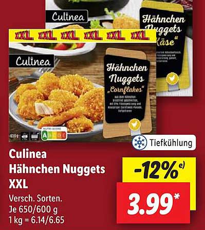 Culinea Hähnchen Nuggets XXL