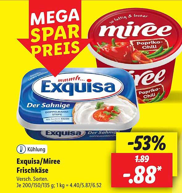 Exquisa/Miree Frischkäse