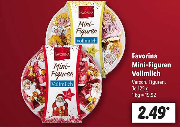 Favorina Mini-Figuren Vollmilch