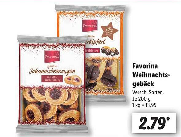 Favorina Weihnachtsgebäck