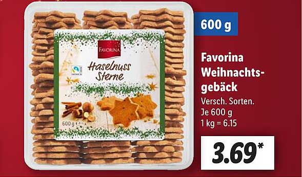 Favorina Weihnachtsgebäck