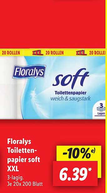 Floralys Toilettenpapier soft XXL