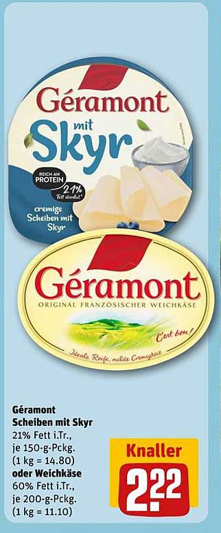 Géramont Scheiben mit Skyr