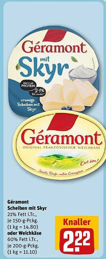 Géramont Scheiben mit Skyr