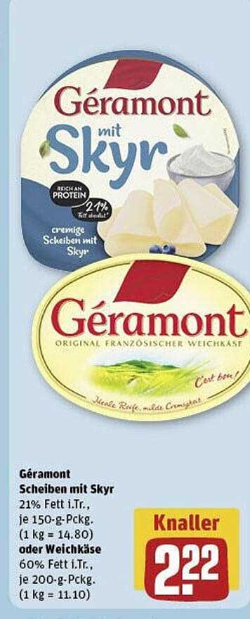 Géramont Scheiben mit Skyr