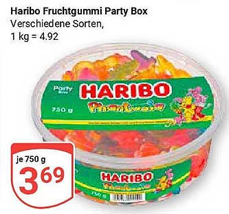 Haribo Fruchtgummi Party Box