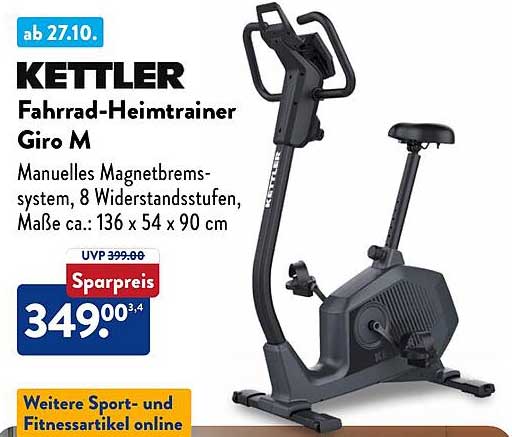 KETTLER Fahrrad-Heimtrainer Giro M