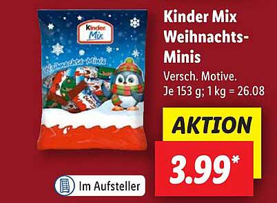 Kinder Mix Weihnachts-Minisd