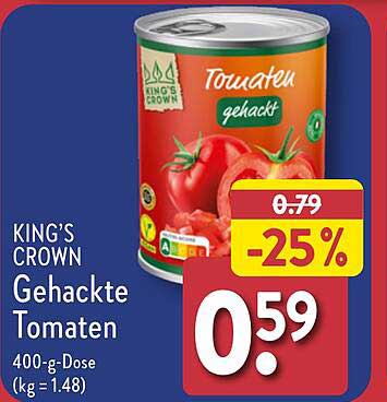 KING'S CROWN Gehackte Tomaten