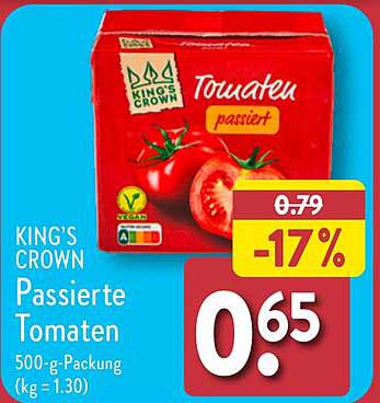 KING'S CROWN Passierte Tomaten