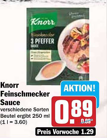 Knorr Feinschmecker Sauce