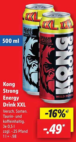 Kong Strong Energy Drink XXL