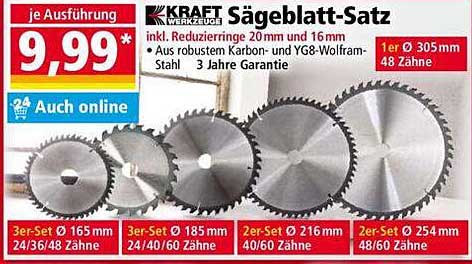 KRAFT Sägeblatt-Satz