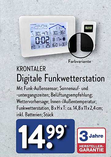 KRONTALER Digitale Funkwetterstation