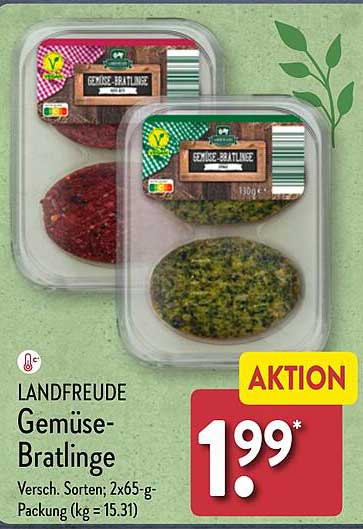 LANDFREUDE Gemüse-Bratlinge