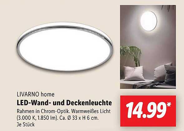 LED-Wand- und Deckenleuchte