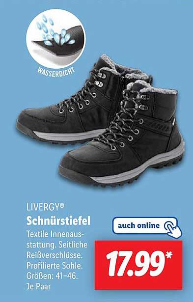 LIVERGY® Schnürstiefel