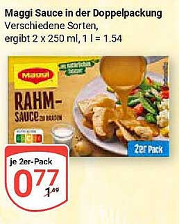 Maggi Rahm-Sauce in der Doppelpackung