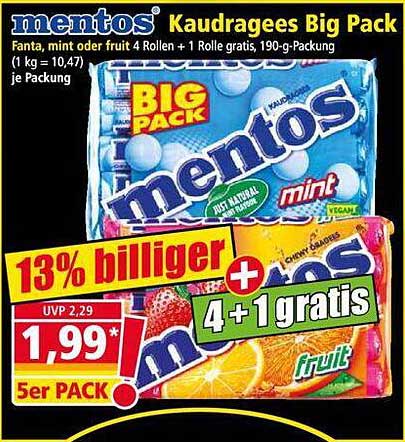 mentos Kaudragees Big Pack