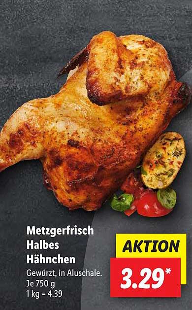 Metzgerfrisch Halbes Hähnchen