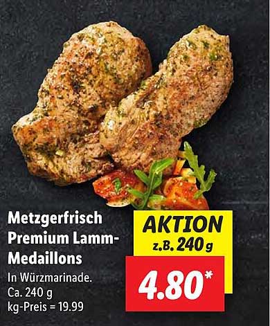 Metzgerfrisch Premium Lamm-Medaillons