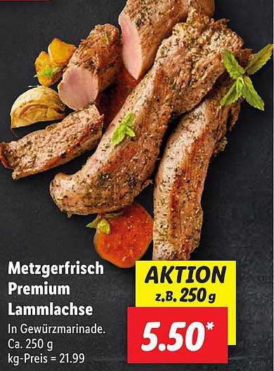 Metzgerfrisch Premium Lammlachse