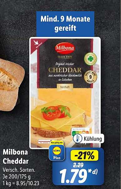 Milbona Cheddar