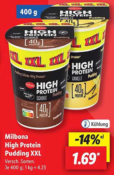 Milbona High Protein Pudding XXL