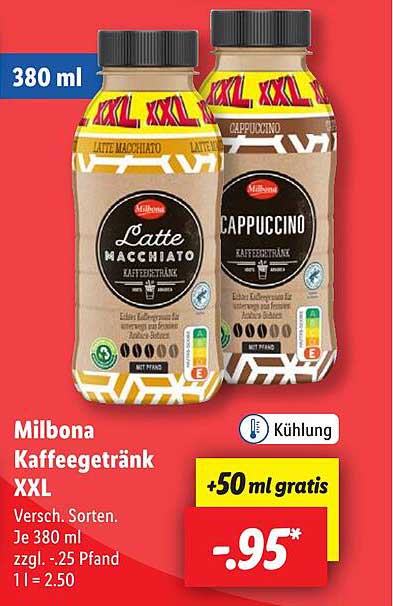 Milbona Kaffeegetränk XXL