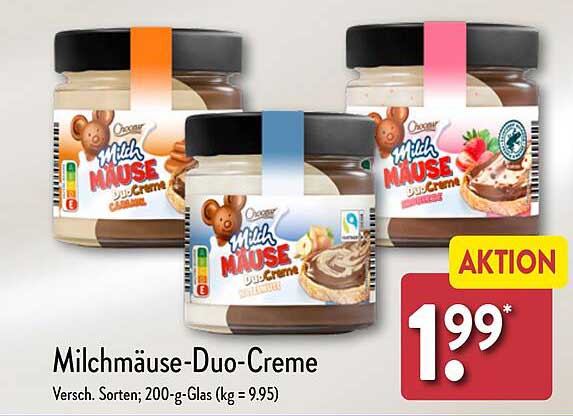 Milchmäuse-Duo-Creme