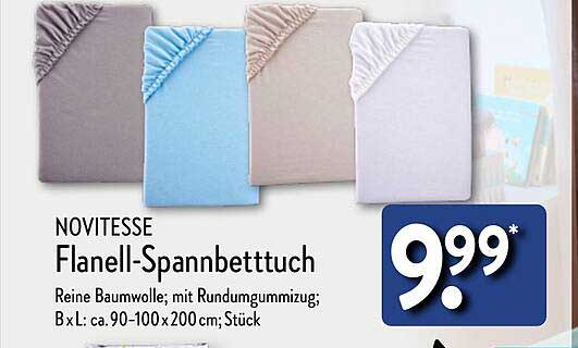 NOVITESSE Flanell-Spannbettuch