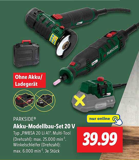 PARKSIDE Akku-Modellbau-Set 20 V