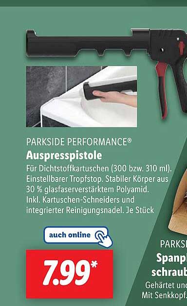 PARKSIDE PERFORMANCE® Auspresspistole