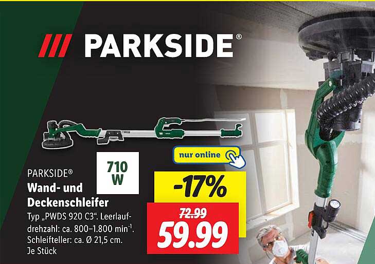 PARKSIDE Wand- und Deckenschleifer