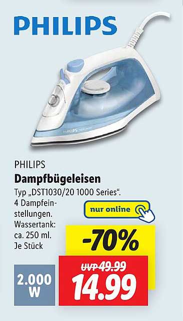 PHILIPS Dampfbügeleisen