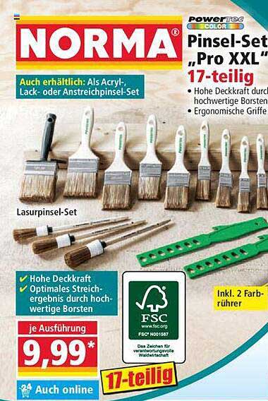 Pinsel-Set „Pro XXL“ 17-teilig