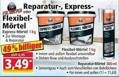 Reparatur-, Express- Flexibel-Mörtel