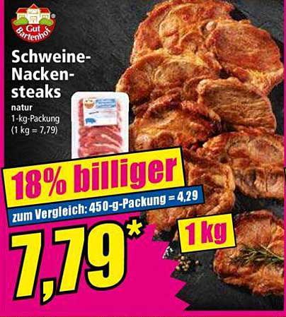 Schweine-Nackensteaks